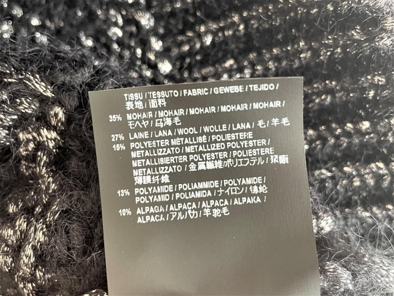 Saint Laurent Lurex Knit Mohair Wool Blend Jumper