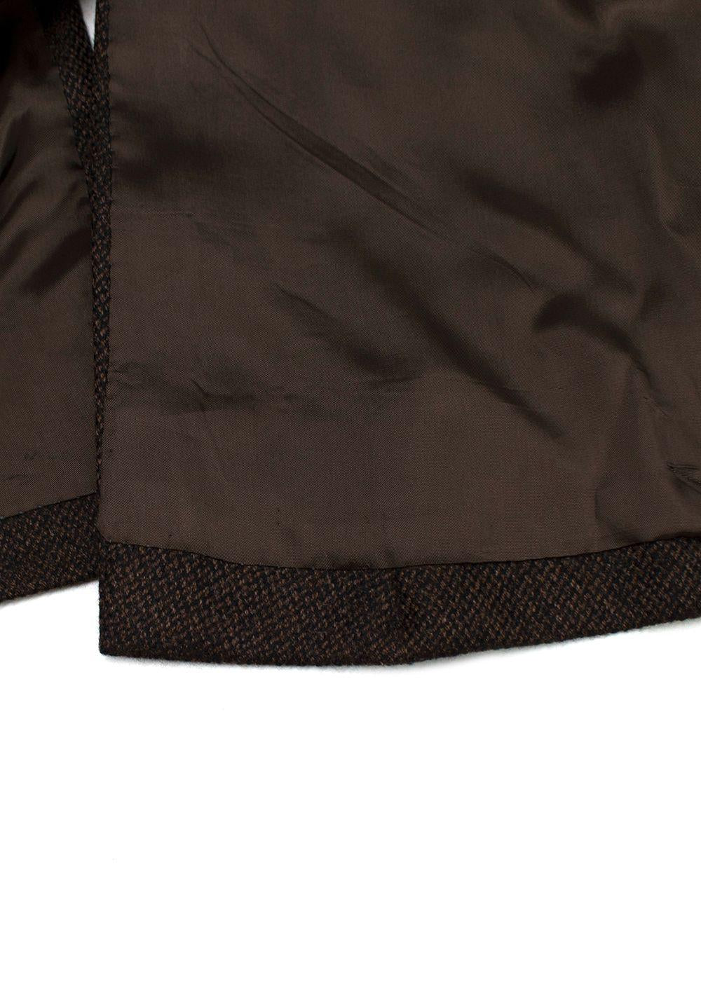 Kilgour Bespoke Tailored Brown Wool Blazer