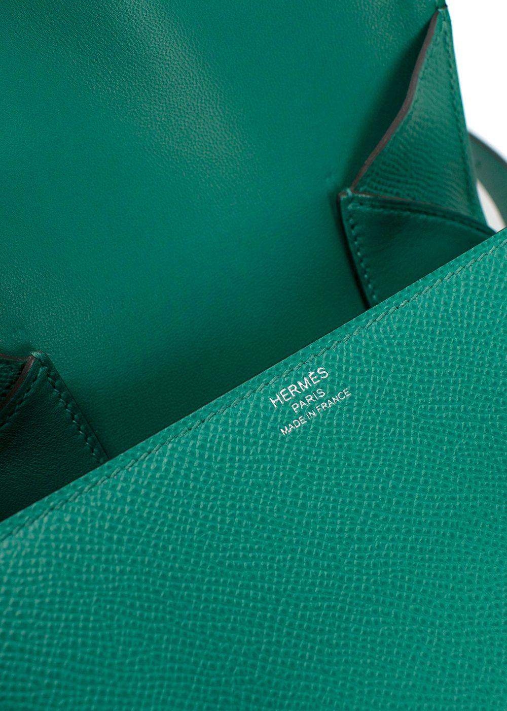 Hermes Vert Jade Epsom Della Cavalleria Shoulder Bag