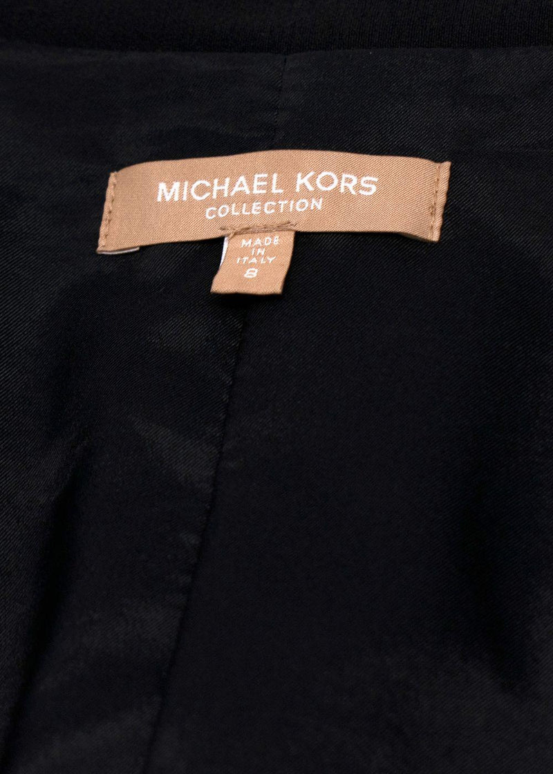 Michael Kors Sequin Floral Black Dinner Jacket