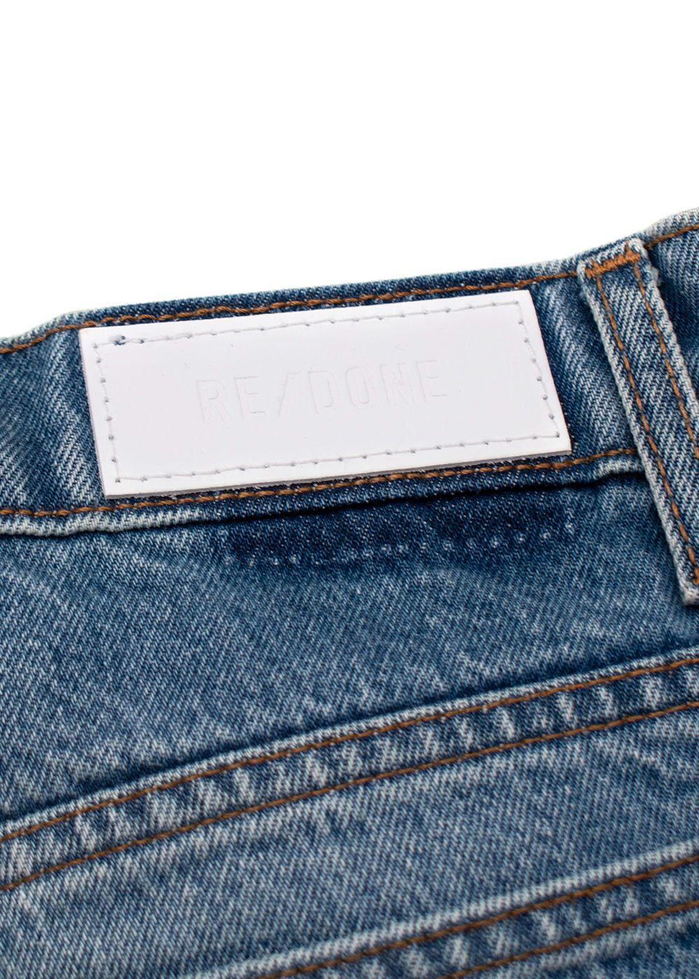 Re/Done Daring Indigo Straight Leg Jeans