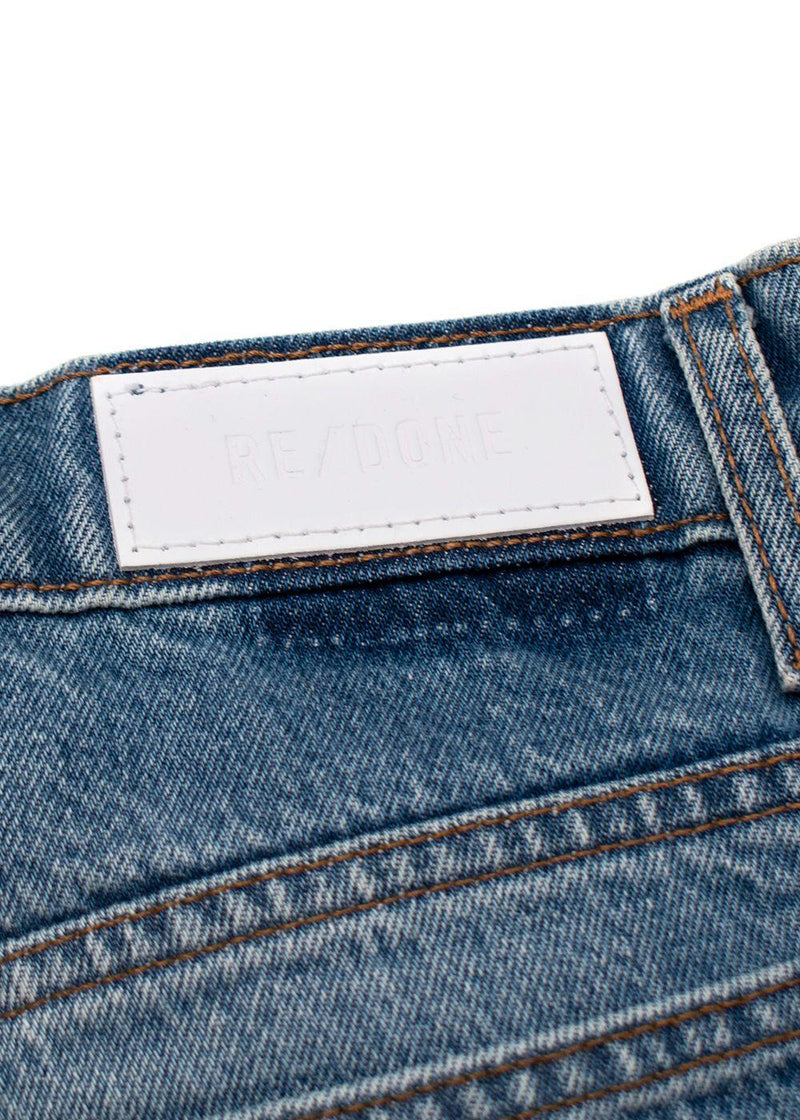 Re/Done Daring Indigo Straight Leg Jeans