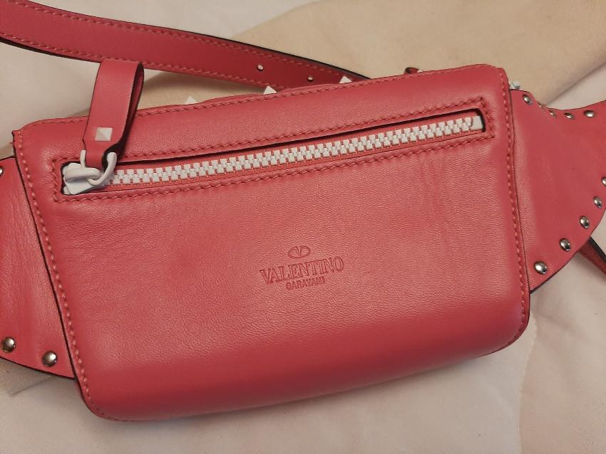 Valentino Pink Free Rockstud Belt Bag - Size Small
