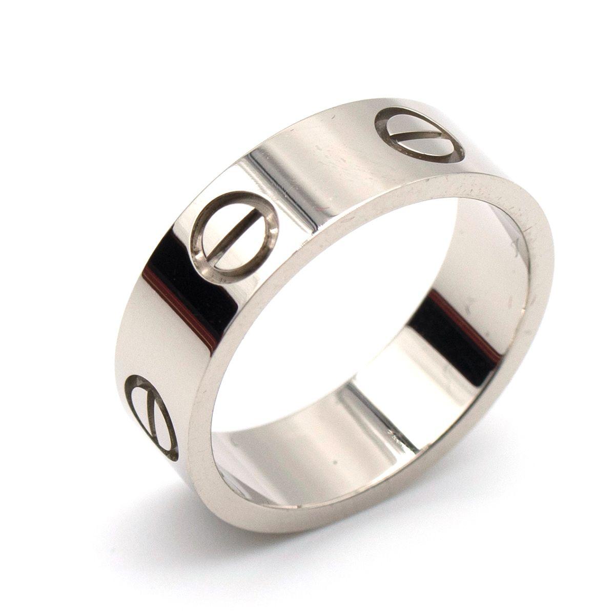 Cartier White Gold LOVE Ring 50