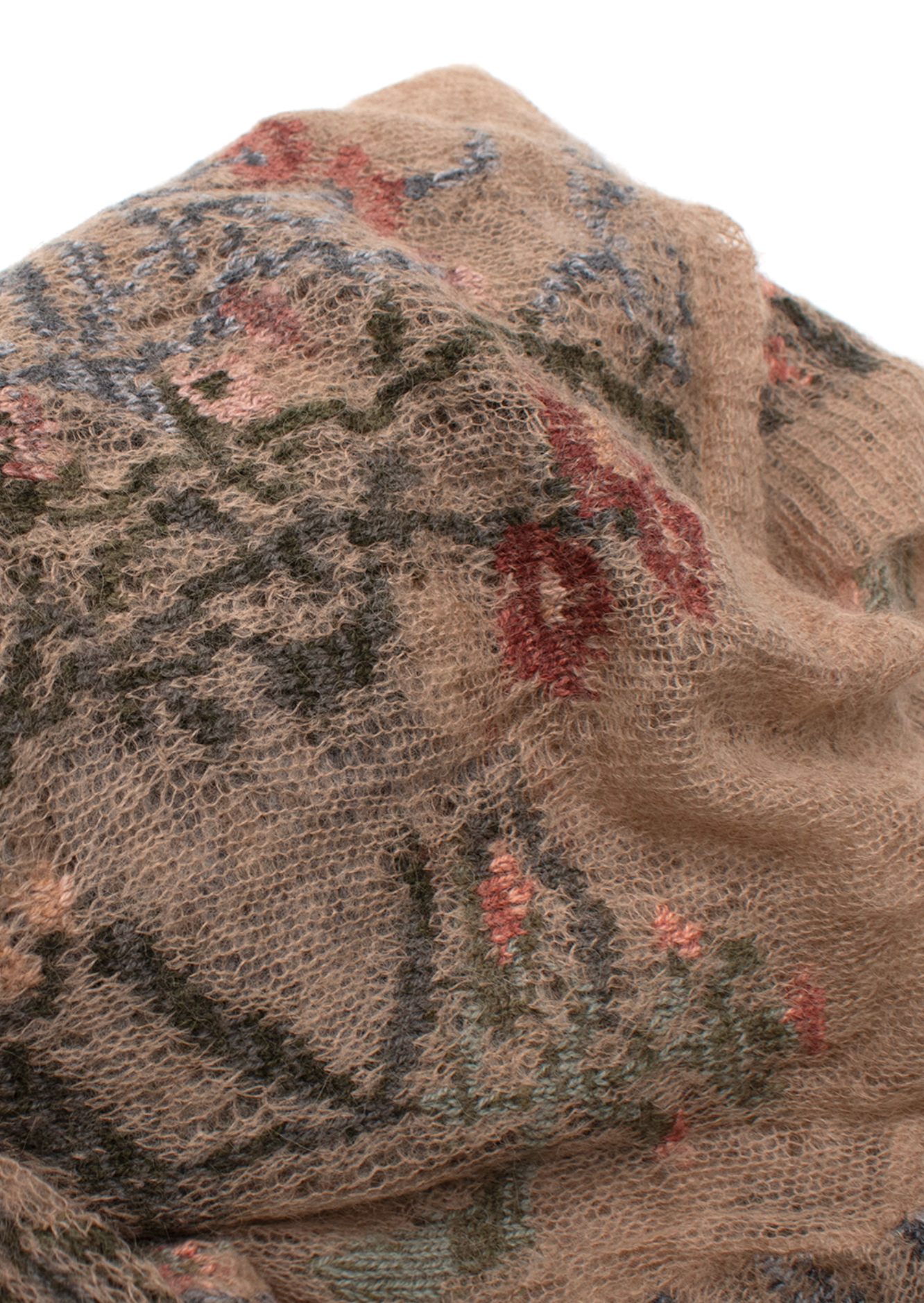 Dior  Beige Floral Mohair Blend Jumper