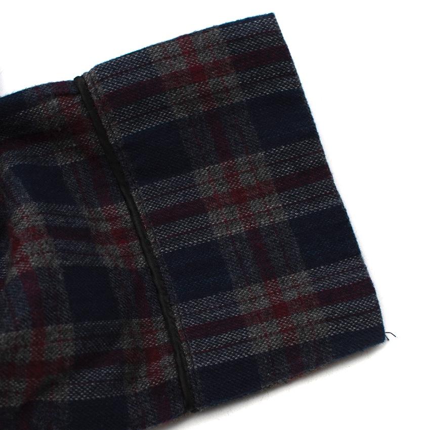 Youths In Balaclava Red & Navy Plaid Pyjama Shirt