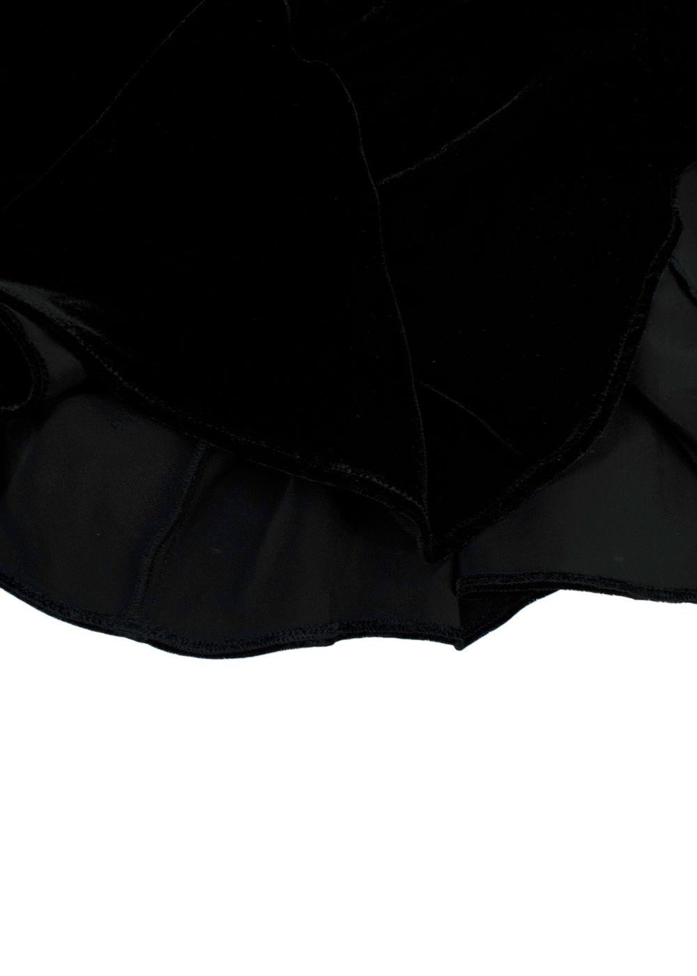 Raquel Diniz Black Velvet Giovanna Midi Dress