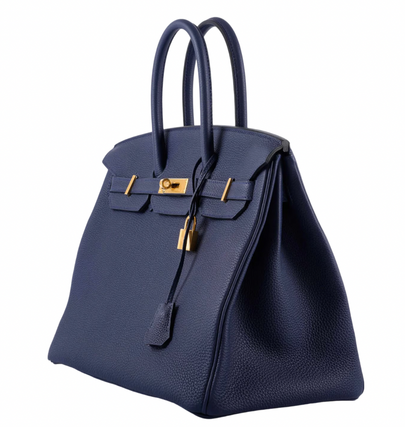 Hermès Birkin 35cm in Togo Bleu Nuit with Gold Hardware