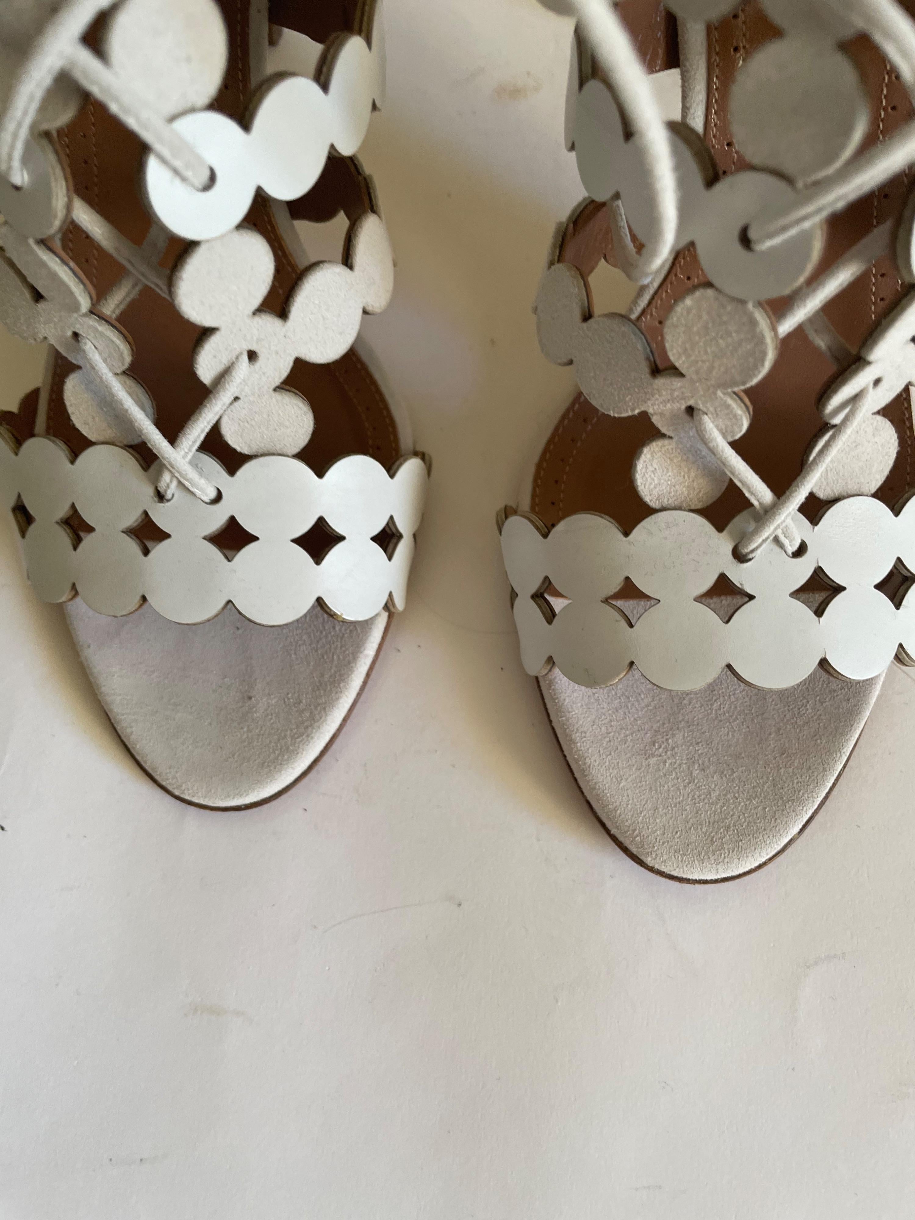 Champagne Lasercut Sandals