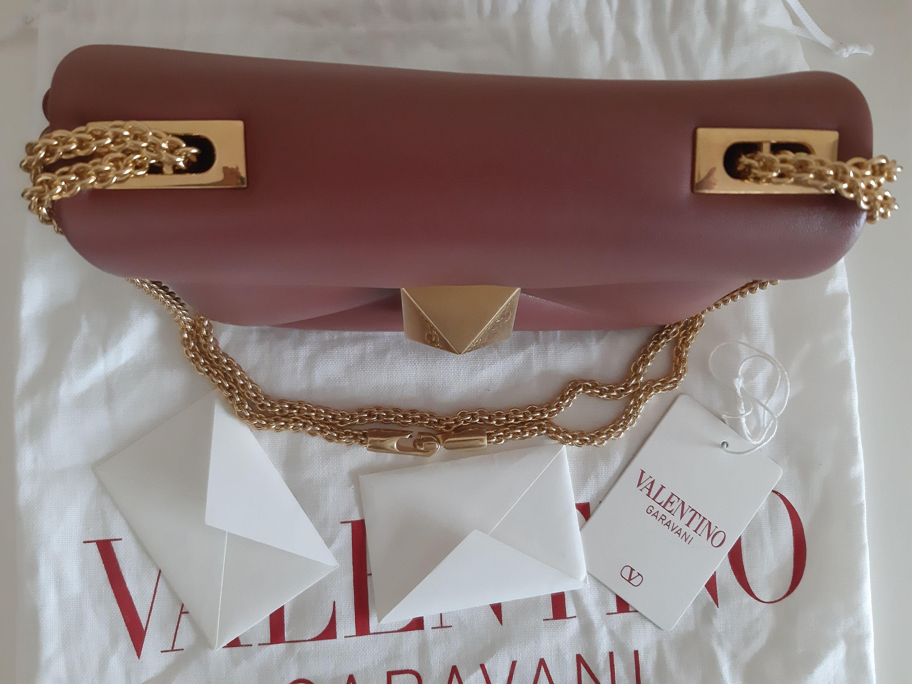 Valentino Rust One Stud Shoulder Bag