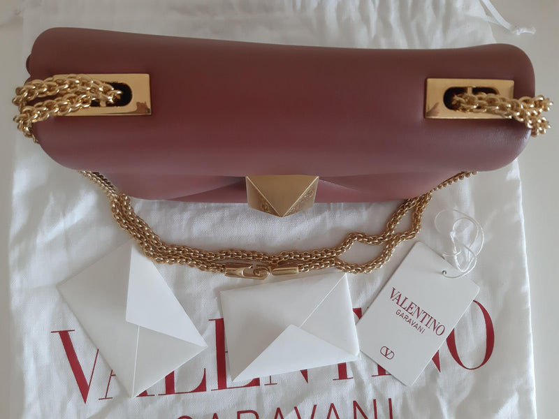 Valentino Rust One Stud Shoulder Bag