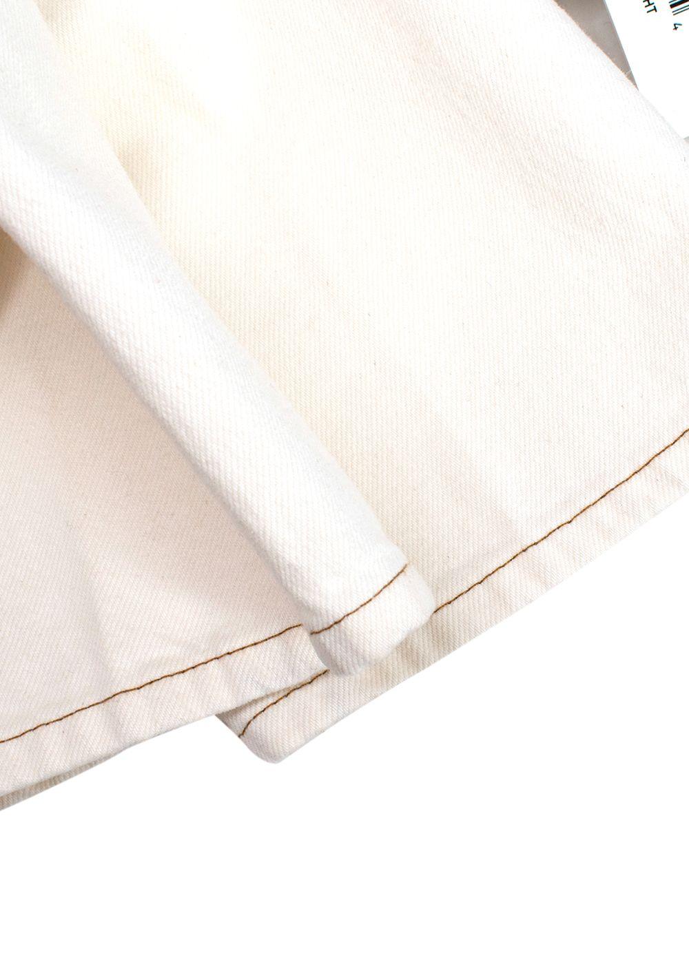 Frame Cream Le Italien Straight Leg Jeans