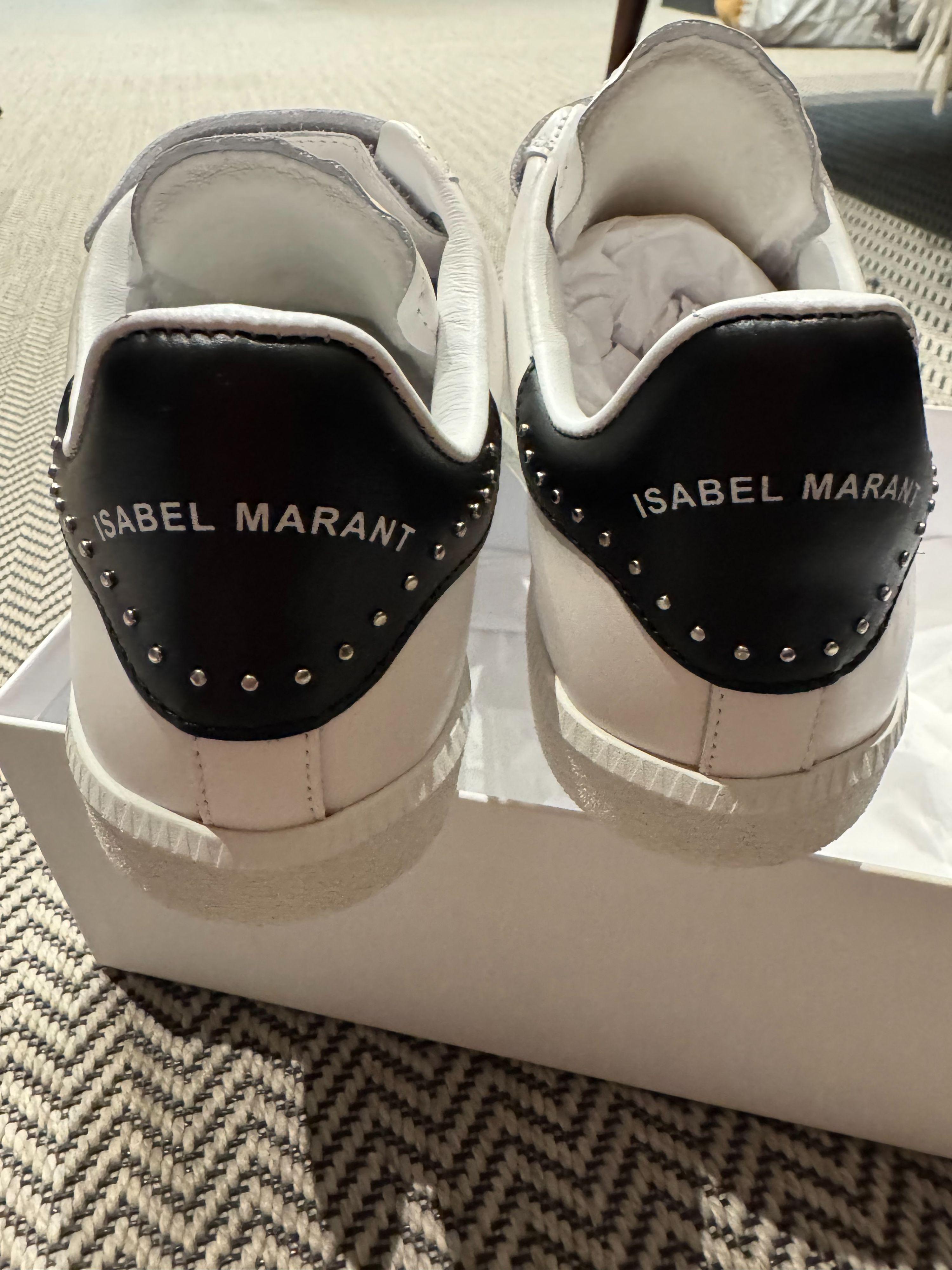 Isabel Marant White Beth Sneakers