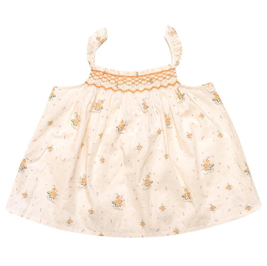 Marie Chantal cream floral print top