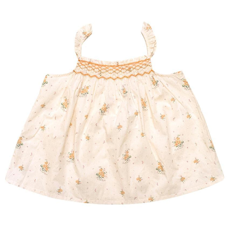 Marie Chantal cream floral print top
