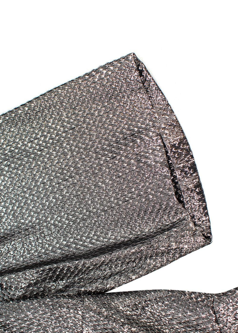 Julie De Libran Metallic Button-Down Tea Dress
