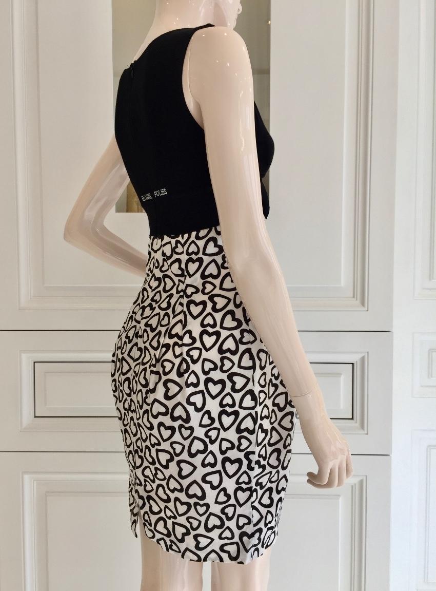 Blumarine Heart-Print Sleeveless Dress