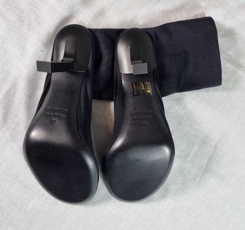 Balenciaga Black Stretch Knit Sock Boots