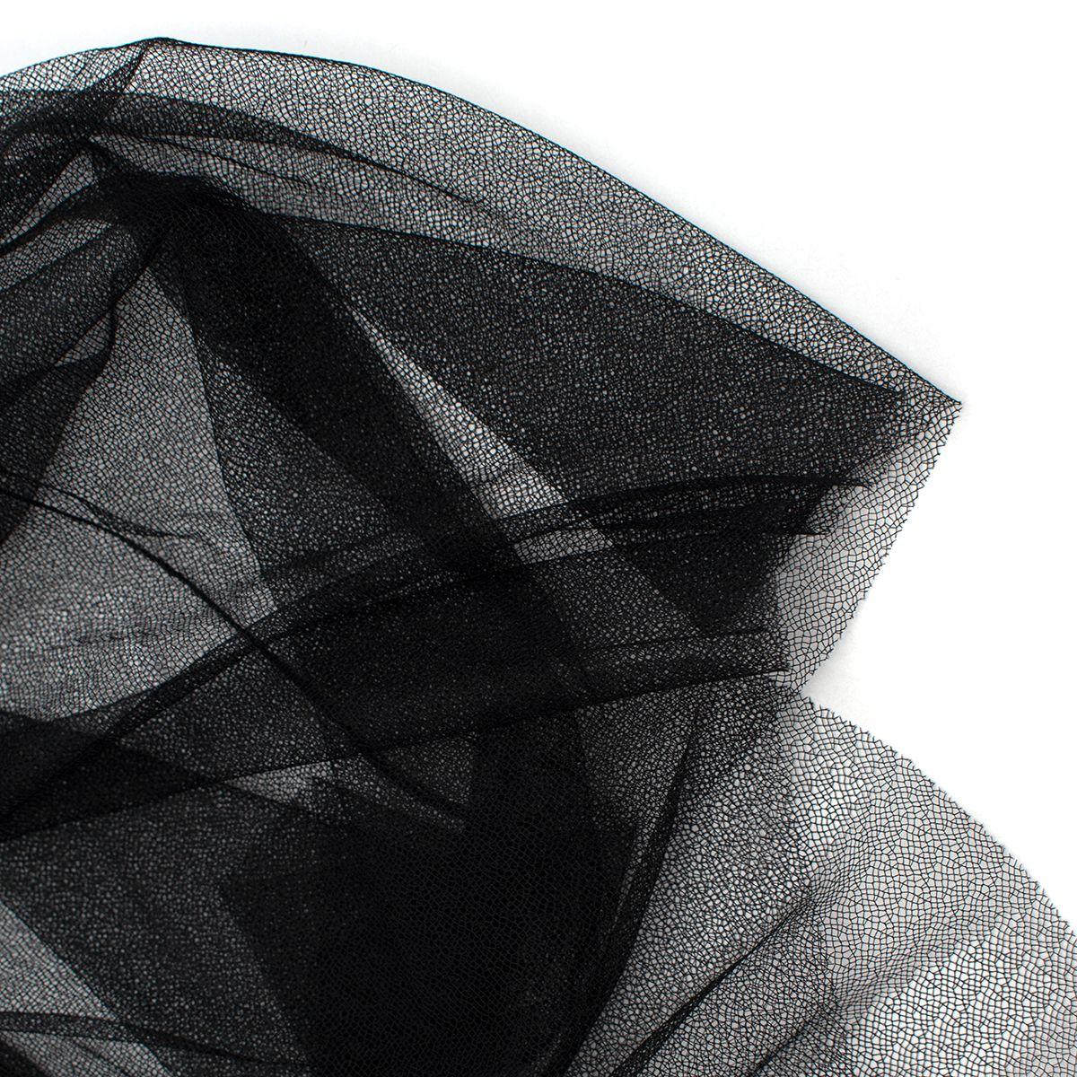 Black Tulle & Lace Sheer Halterneck Camisole