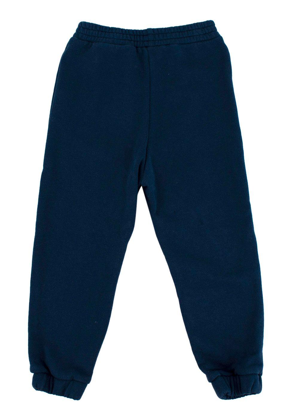 navy cotton jersey logo joggers 3Y