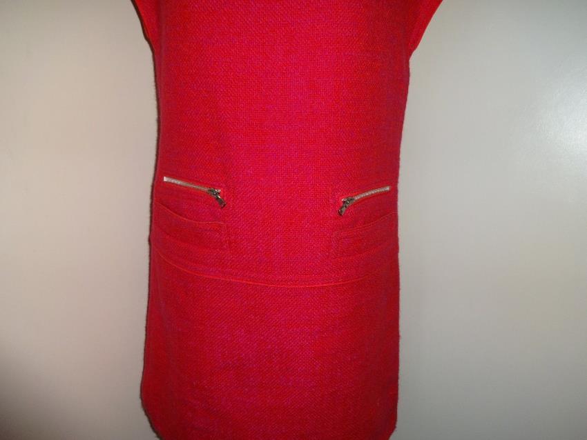 Marc Jacobs Lipstick Pink Wool Dress Size L