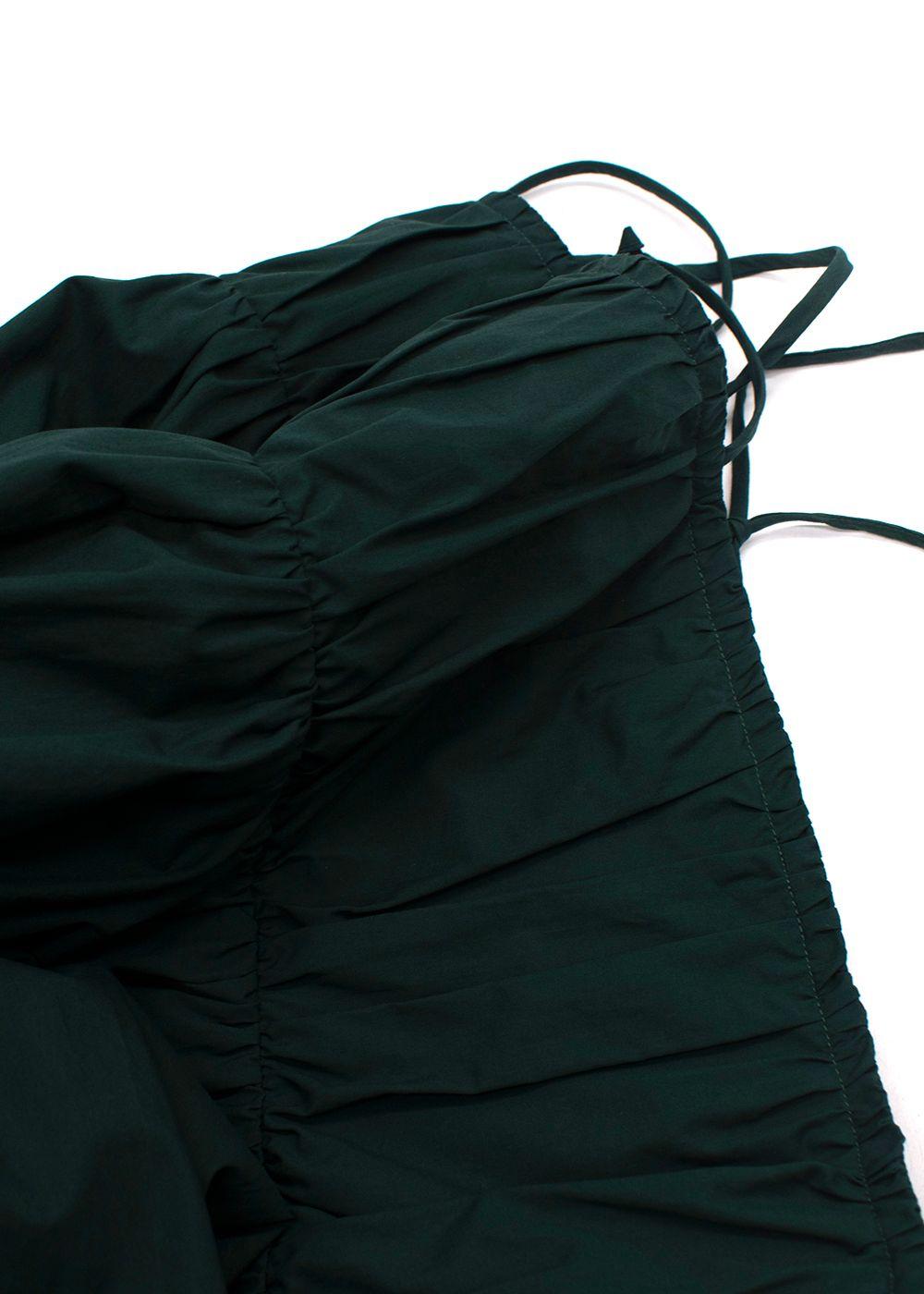 By Malene Birger Bottle Green Tiered Midi Dress