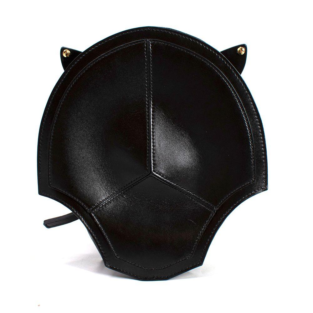 Braccialini Black Tema Panther Leather Bag