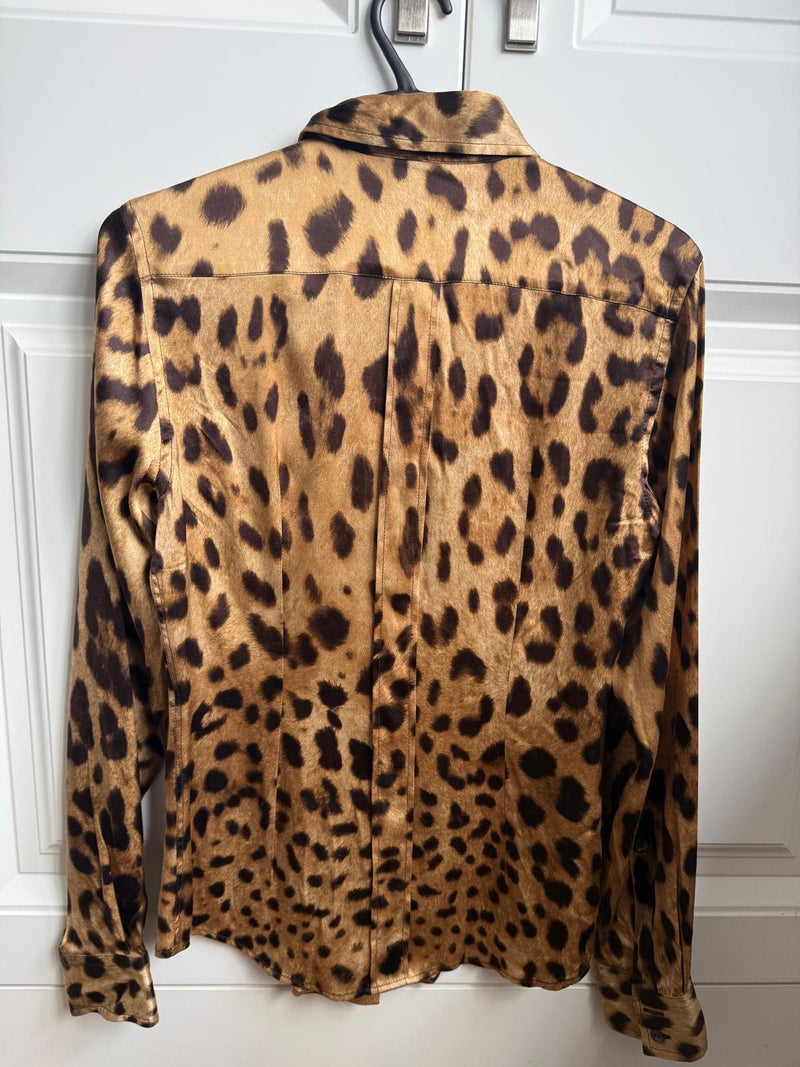 Dolce & Gabbana Leopard Print Blouse