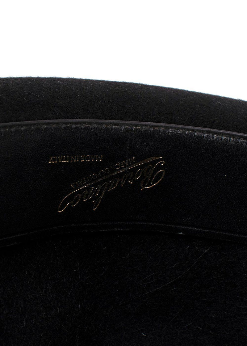 Borsalino Black Trilby Hat
