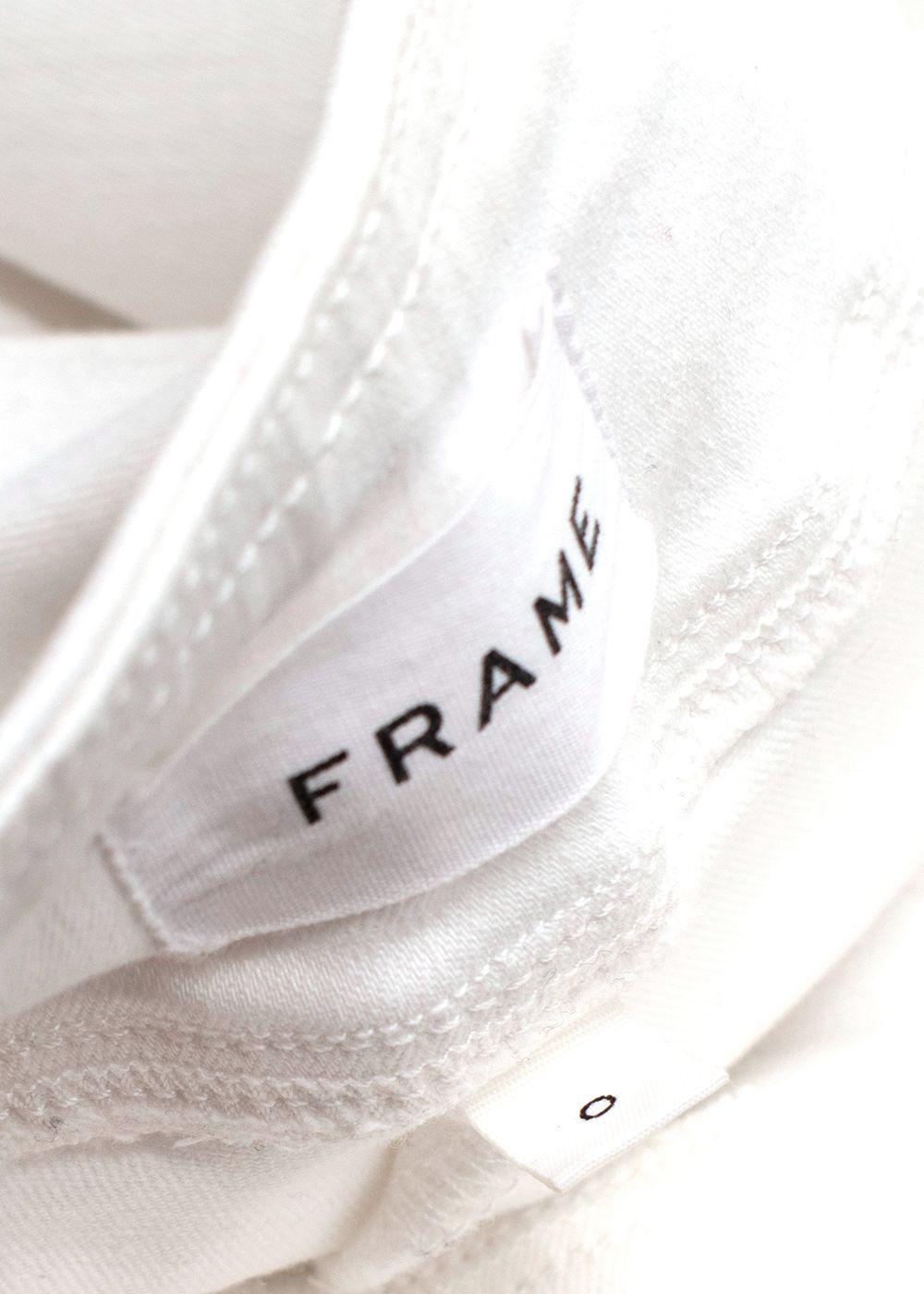 Frame White The Jetset Flare Jeans
