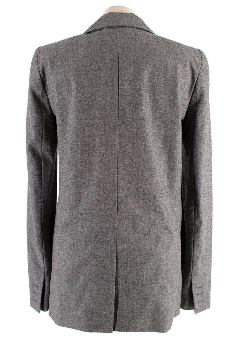 Chloe Grey Single Breasted Wool Blazer