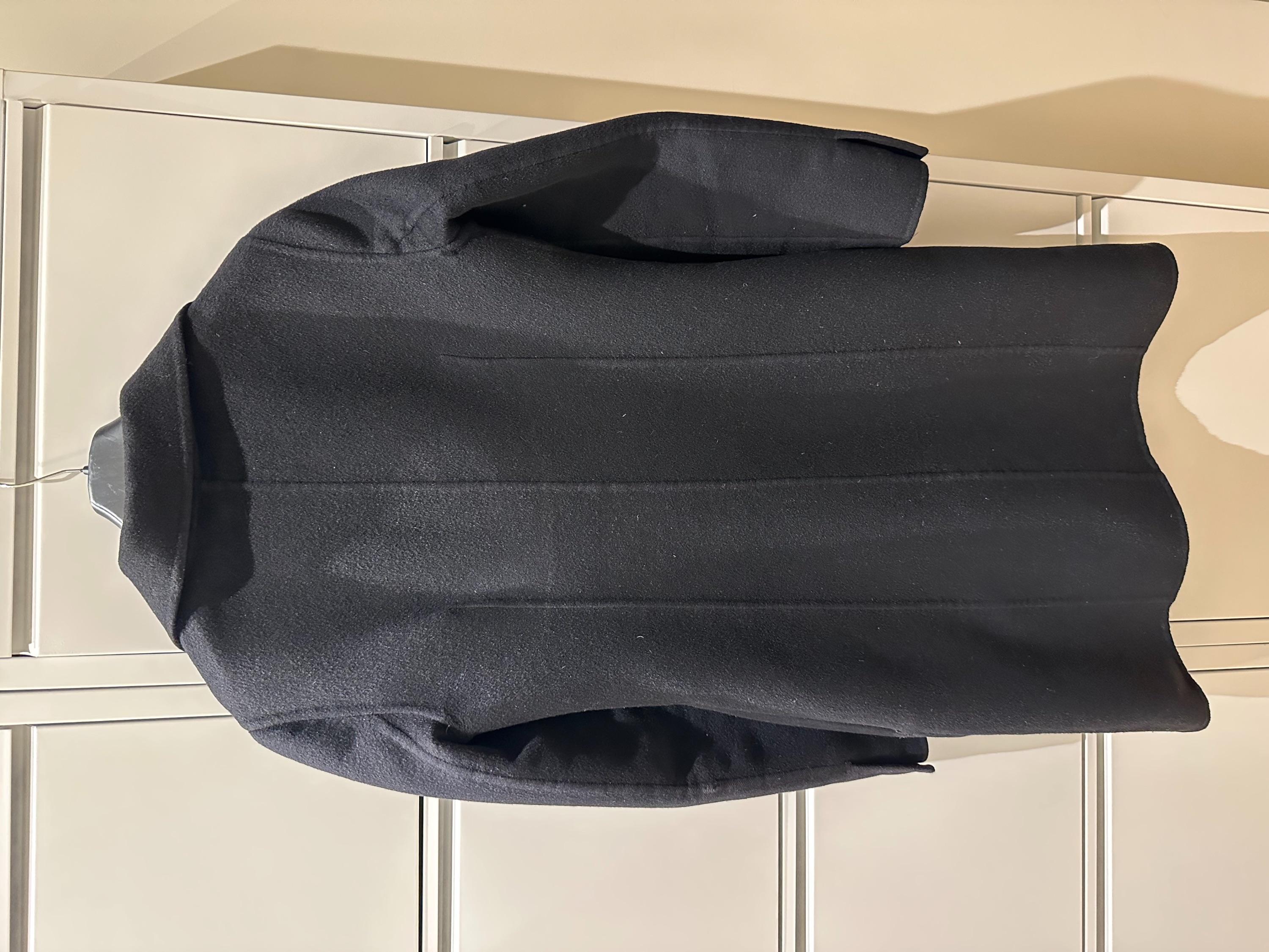 Black Wool & Cashmere Coat