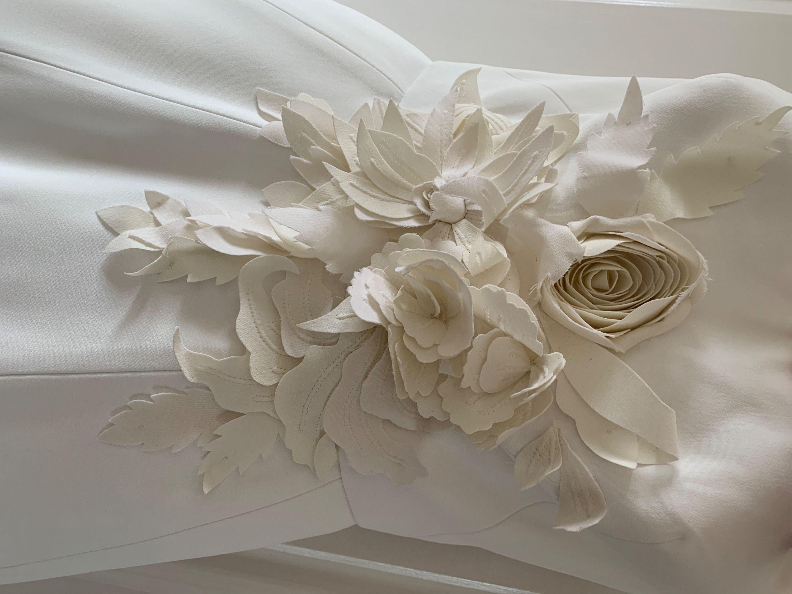 Ivory Embellished Special Order Strapless Dress