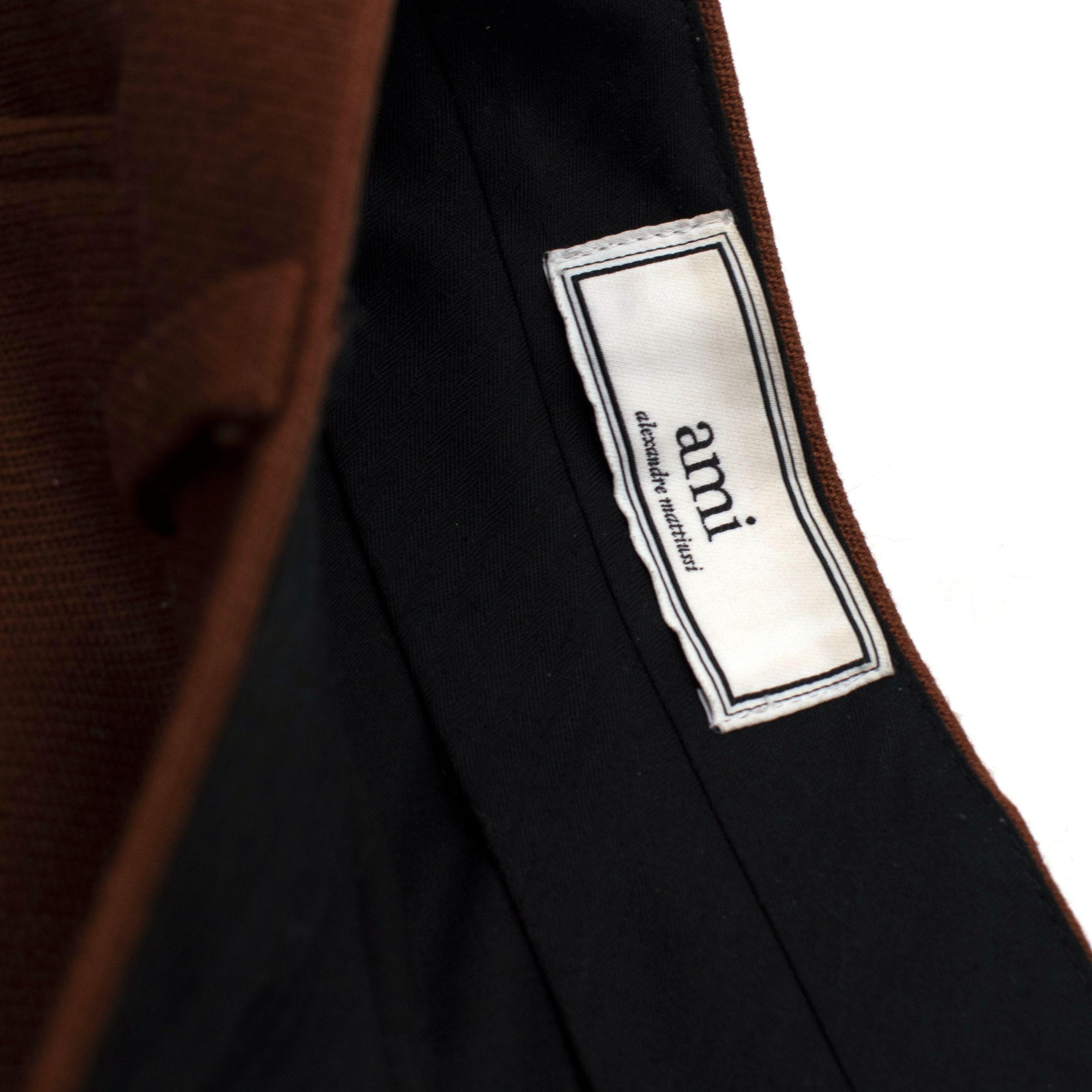 Ami Brown Wool Trousers