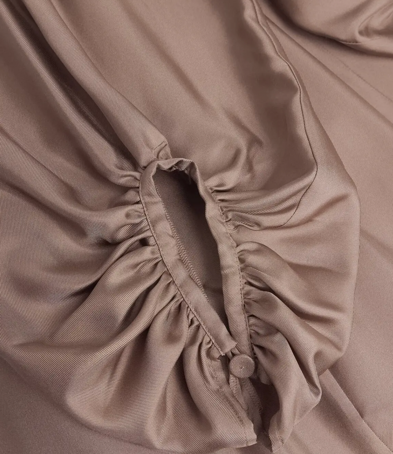 RÓHE  Silk Pleated Midi Dress