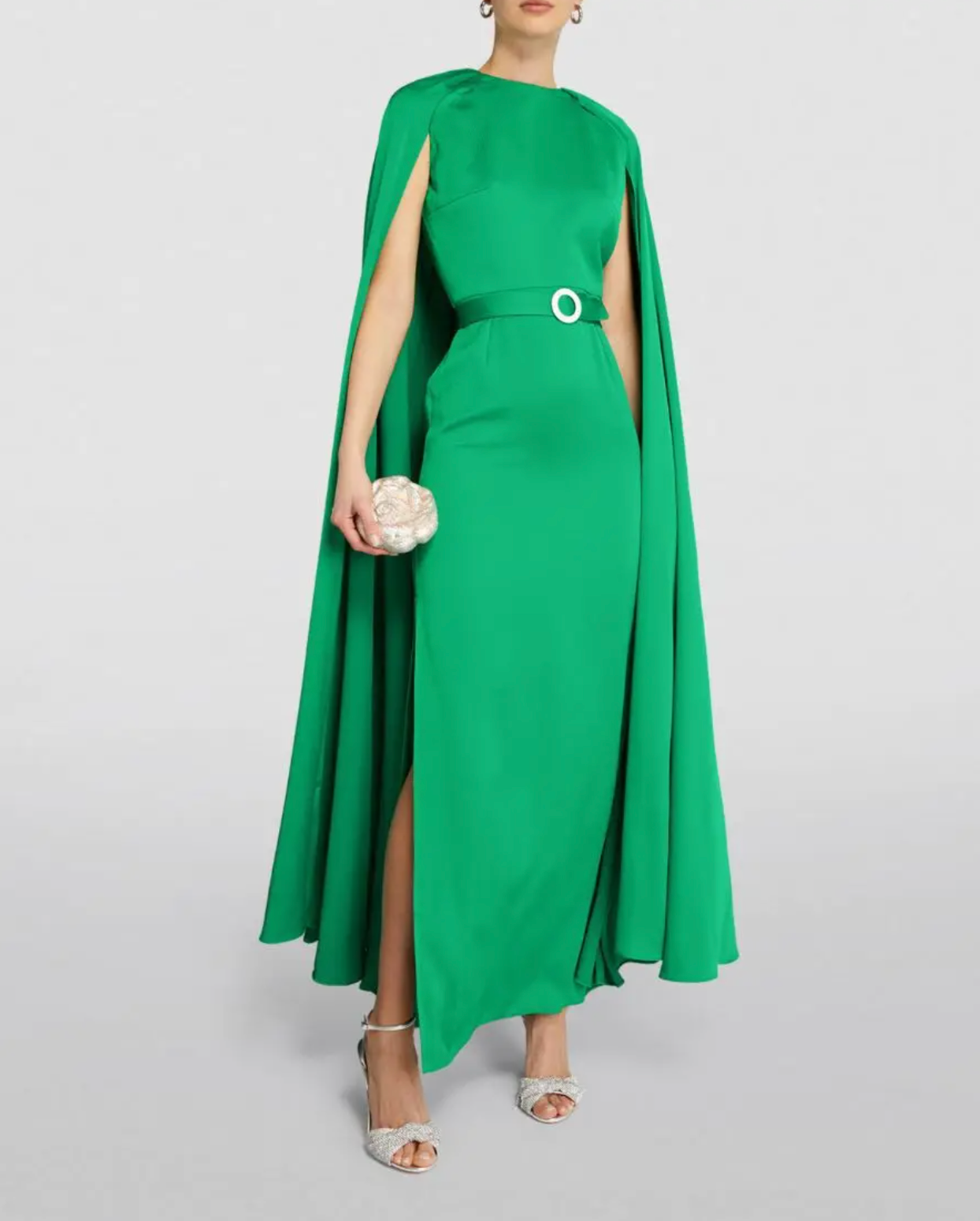 Edeline Lee Mercury Cape Gown