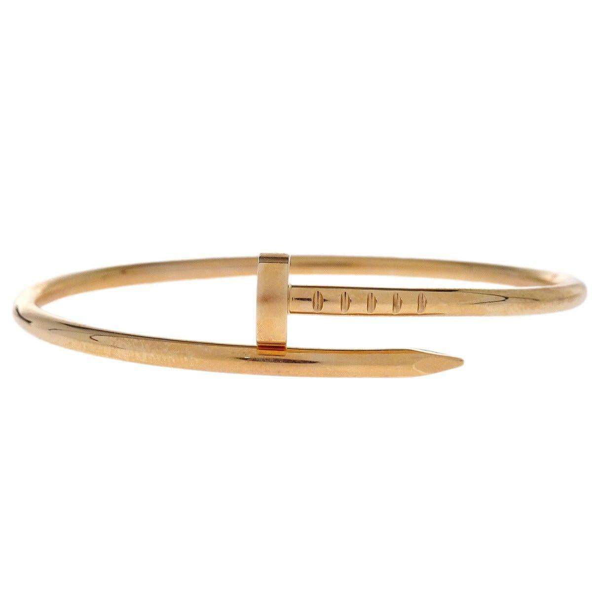 Cartier Yellow Gold  Juste un Clou Bracelet Size 14