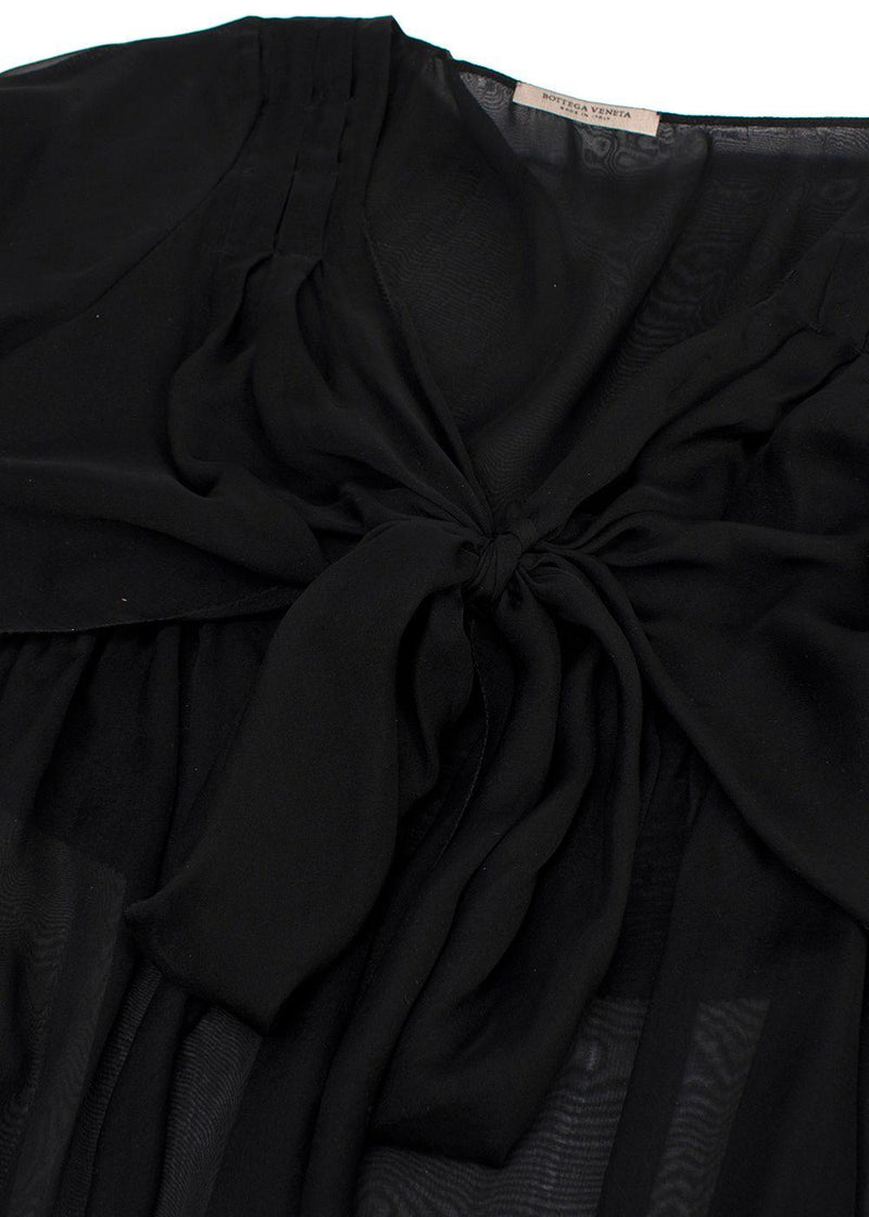 Bottega Veneta Black Silk Blouse