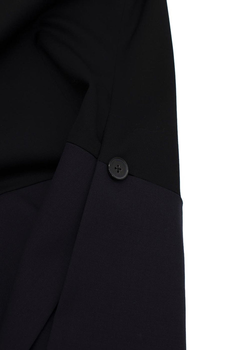 Black & Navy Wool Tunic