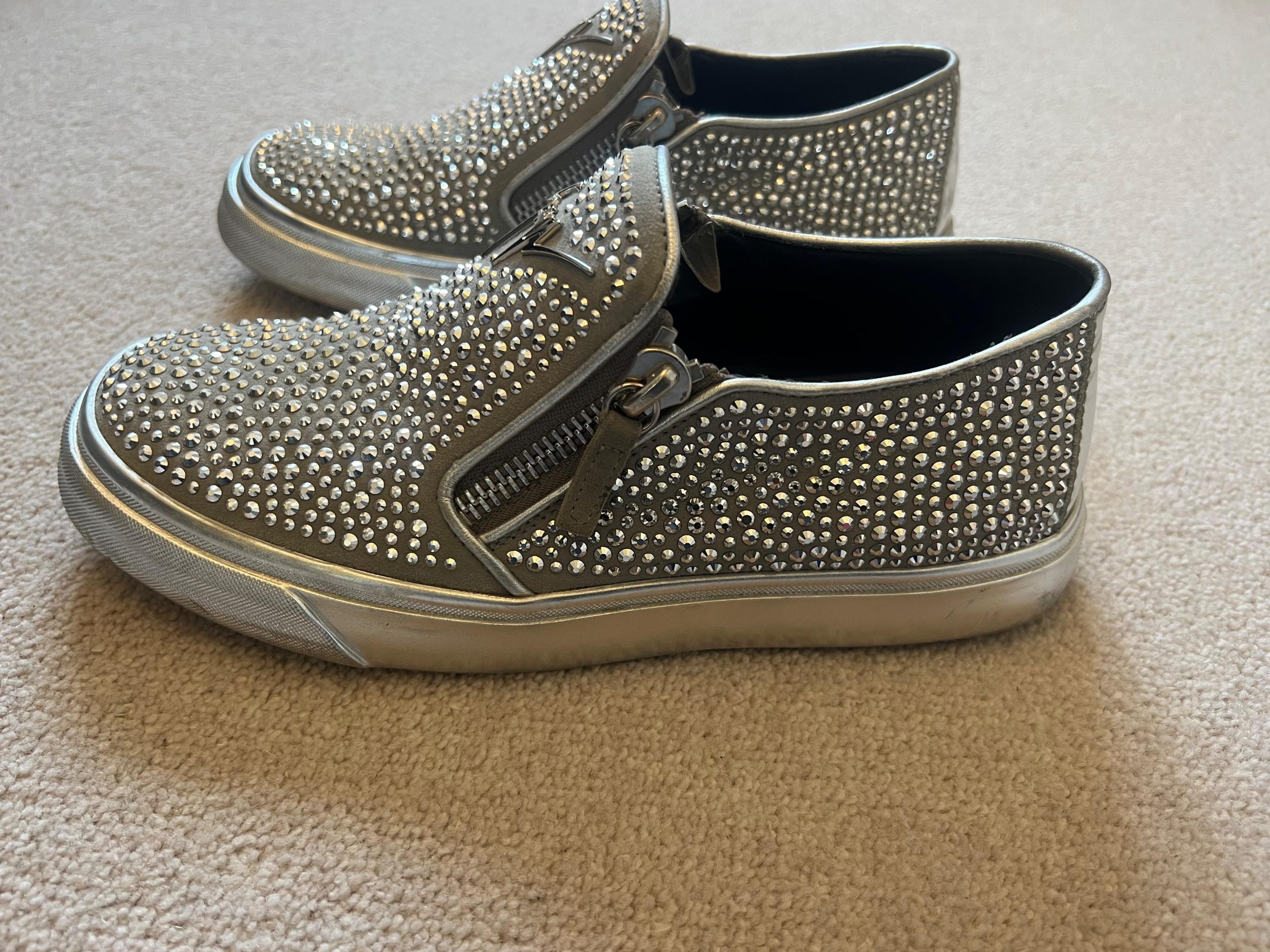 Crystal Embellished Mayzie Skater Sneakers