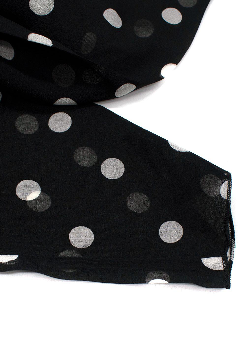 Dolce & Gabbanna Black Semi Sheer Polka Dot Dress