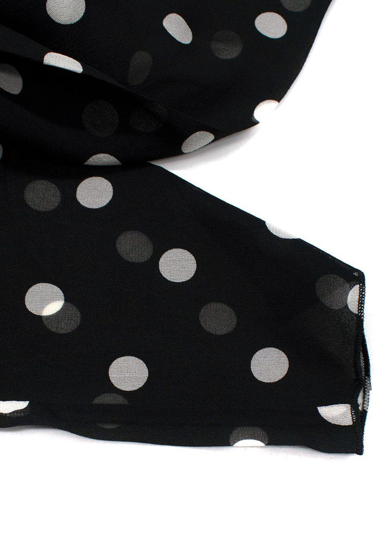 Dolce & Gabbanna Black Semi Sheer Polka Dot Dress