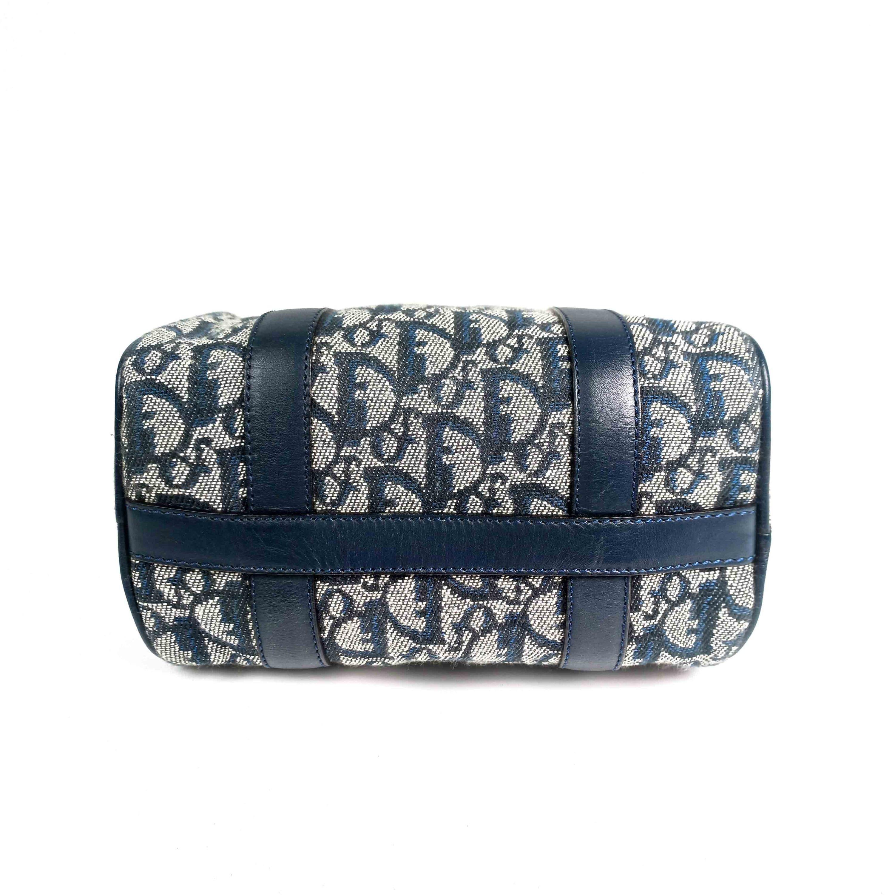 Oblique Canvas Boston Bag