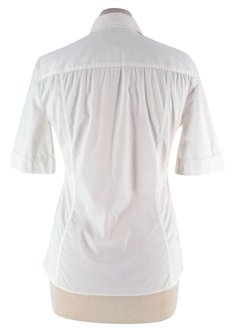 Gucci White Short Sleeve Shirt
