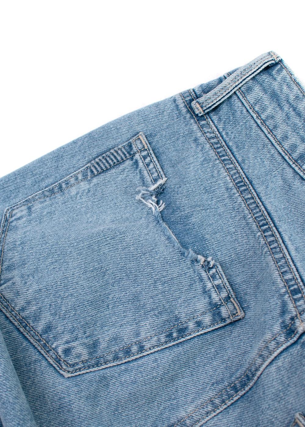 Paige Light Wash Noella Mid-rise Destructed Jeans