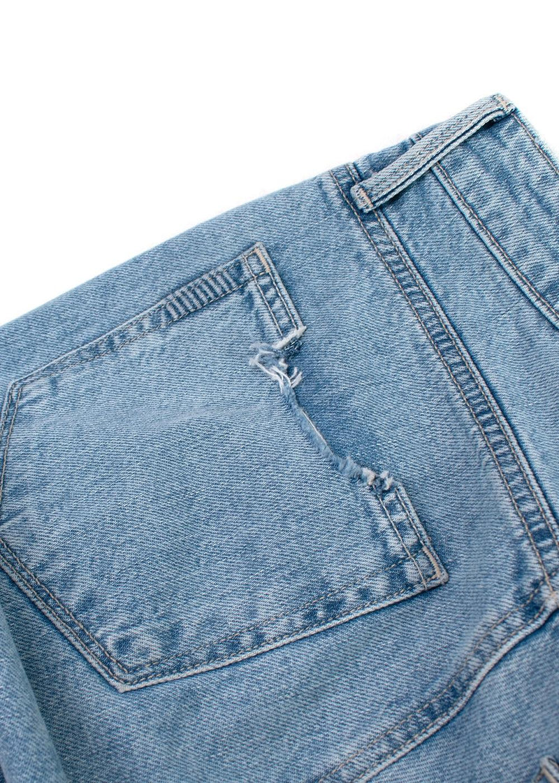 Paige Light Wash Noella Mid-rise Destructed Jeans