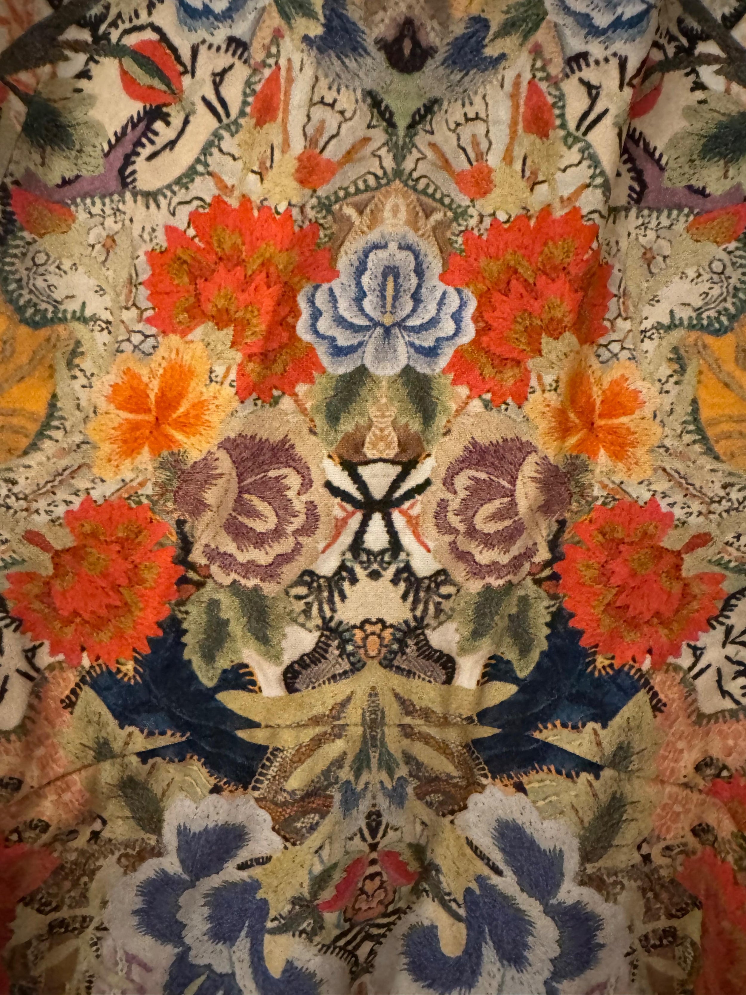 Alexander McQueen Floral Peplum Top