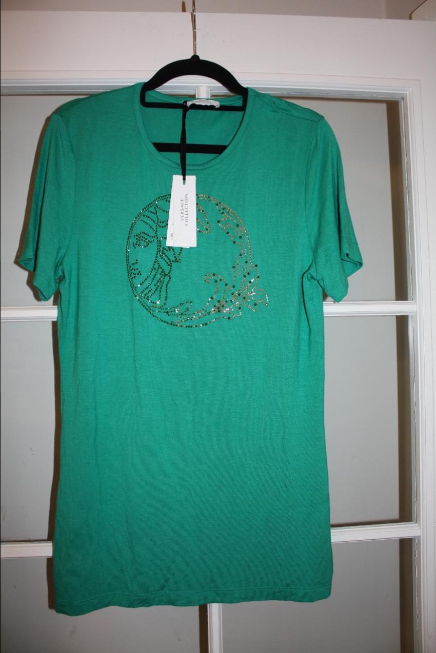 Versace Collection Studded Medusa Top