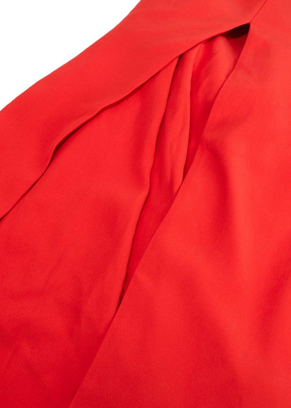Alexander McQueen Orange Cross Back Gown