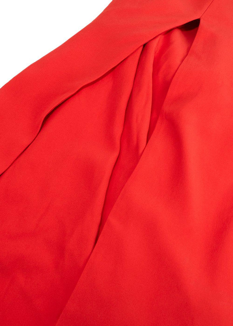Alexander McQueen Orange Cross Back Gown